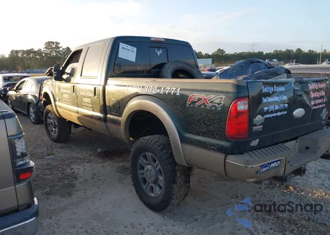 2012 Ford F-250 Lariat from USA, damaged, VIN 1FT7W2BT1CEC30119